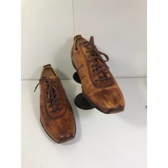 Calzoleria Coseauan Leather Square Toe Lace-Up Oxford Shoes Brown Mens US 9.5 main image 4